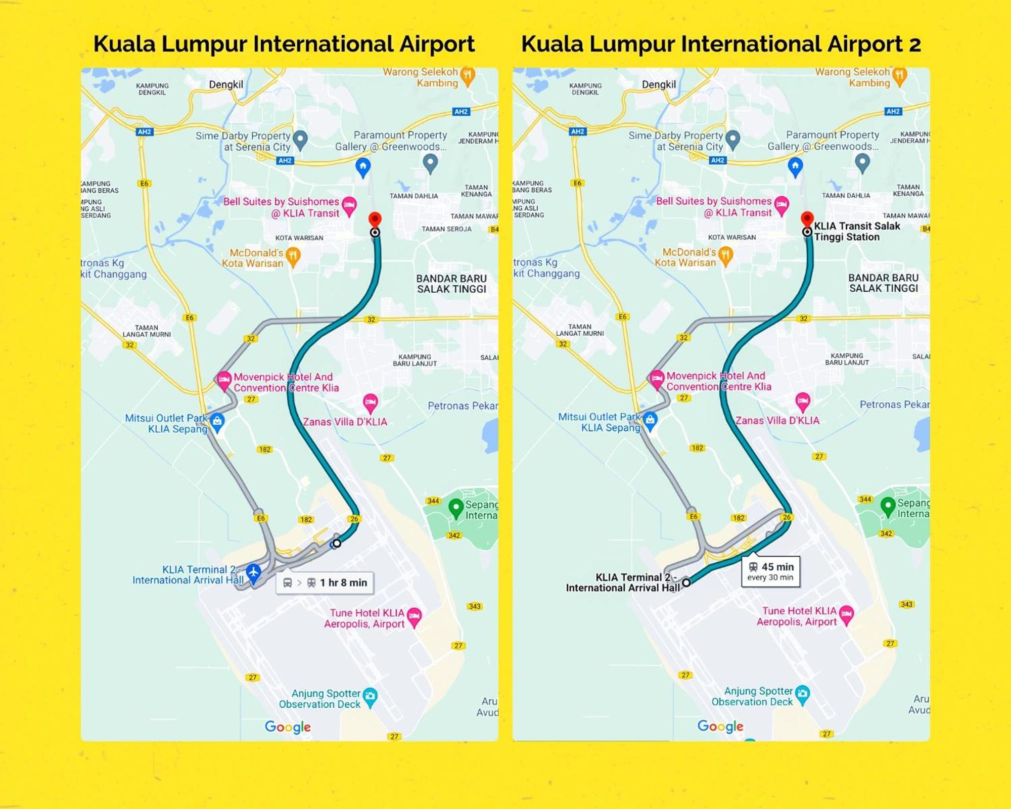 Pangsapuri Bell - Klia Transit Hub - Erl Salak Tinggi Station - *